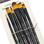 6pcs Artist Paint Brushes Set Artist Paintbrushes For Acrylic Oil Watercolor Acrylic Painting For Body Face Rock Canvas