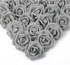 10/20/50Pcs Artificial Foam Rose Flowers PE Fake Flower for Home Room Dceor Wedding Party Halloween Thanksgiving Christmas Decor