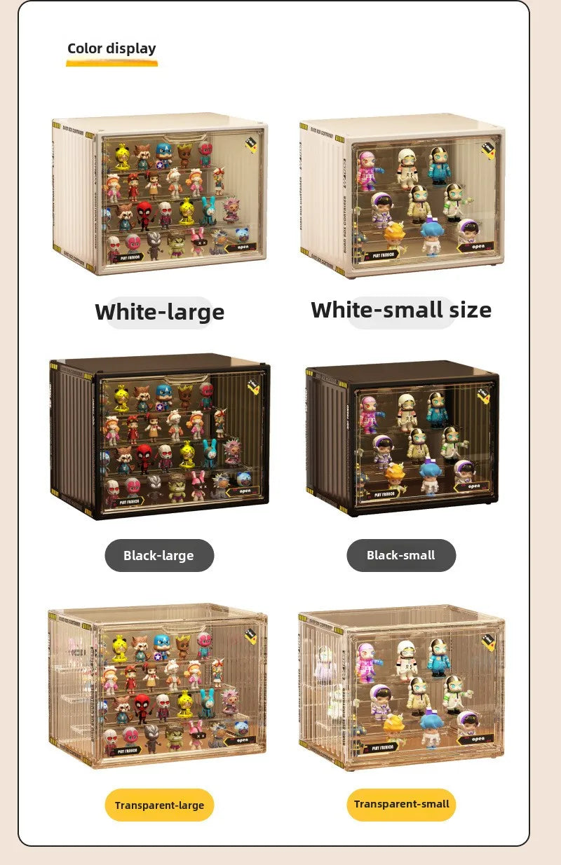 Three Layer Acrylic Display Rack Transparent Showcase Handmade Anime Car Model Blind Box Storage Box Jewelry Sorting Box