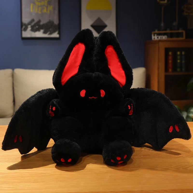 15cm/25cm/35cm Kawaii Bat Rabbit Plush Toys Cute Bat Plush Pendant Keychain Backpack Decor Doll Girthday Christmas Gift For Kids