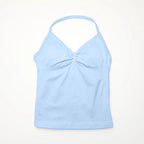 NCLAGEN Longline Strappy Top Sports Yoga Vest Women's Fitness Tank Top Gym Beautiful Open Back Bra Running Workout Halter