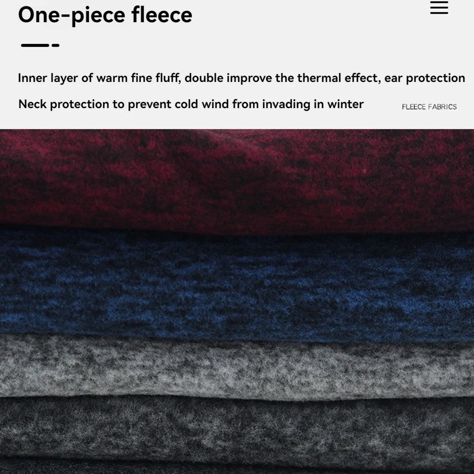 NOFOXO Winter Thick Polar Fleece Hiking Face Mask Men Women Warm Bandana Outdoor Cycling Sport Windproof Neck Warmer Scarf
