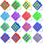 Fun 6/12/18Pcs Tic Tac Toe Game Keychains Set for Birthday Wedding Valentine's Day New Year Carnival Party Favors Pinata Fillers