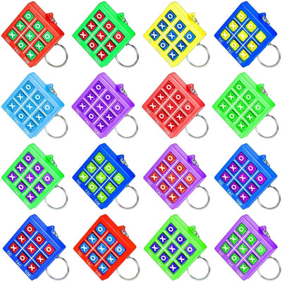 Fun 6/12/18Pcs Tic Tac Toe Game Keychains Set for Birthday Wedding Valentine's Day New Year Carnival Party Favors Pinata Fillers