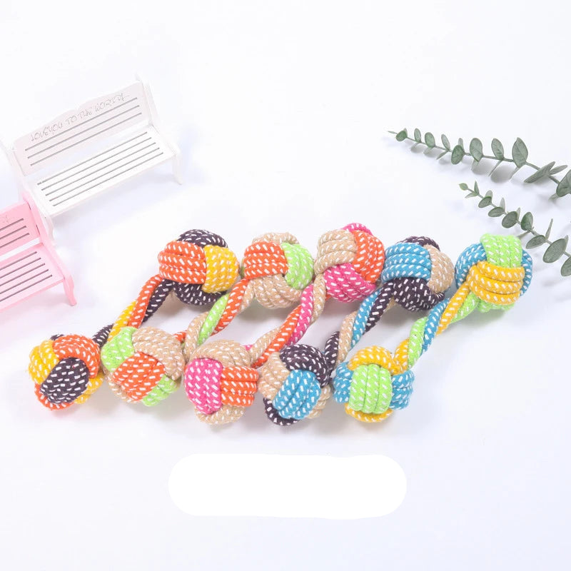 Interactive Cotton Rope Mini Dog Toys Ball for Dogs Accessories Toothbrush Chew Puppy Toy for Large Small Dogs Toy Pet Dog Toy - WTN Essentials 