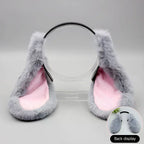 1PC Cute Bunny Ears Headband Plush Rabbit Hair Hoop Headwear Cosplay Costume Hair Accessories For Adults Party