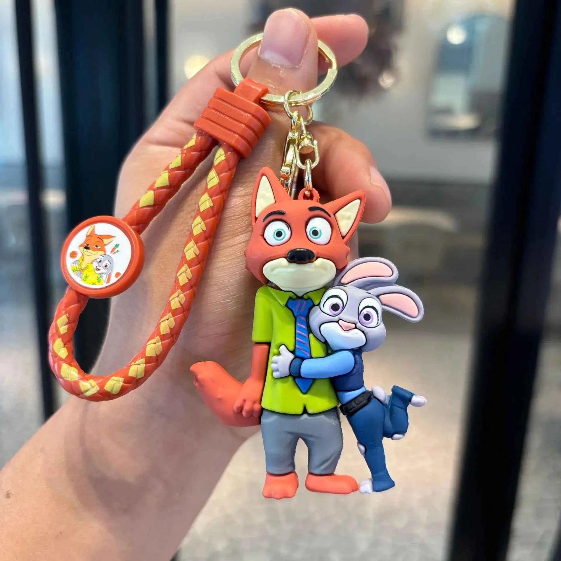 Anime Zootopia 2 Figure Cute PVC Doll Car Key Ring Accessories Bag Pendant Charm Perfect Christmas Gift for Her