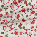 10/20 Sheets, Santa and Christmas Gift Patterned Tissue Paper, Santa, Christmas Gifts, Christmas Stockings, Colored Lights, Christmas