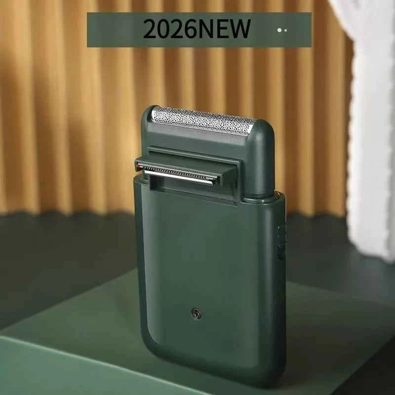 New Electric Shaver Professional Beard Trimmer Razor Portable Mini Shaver Reciprocating Shaving Blade USB Charge for Men
