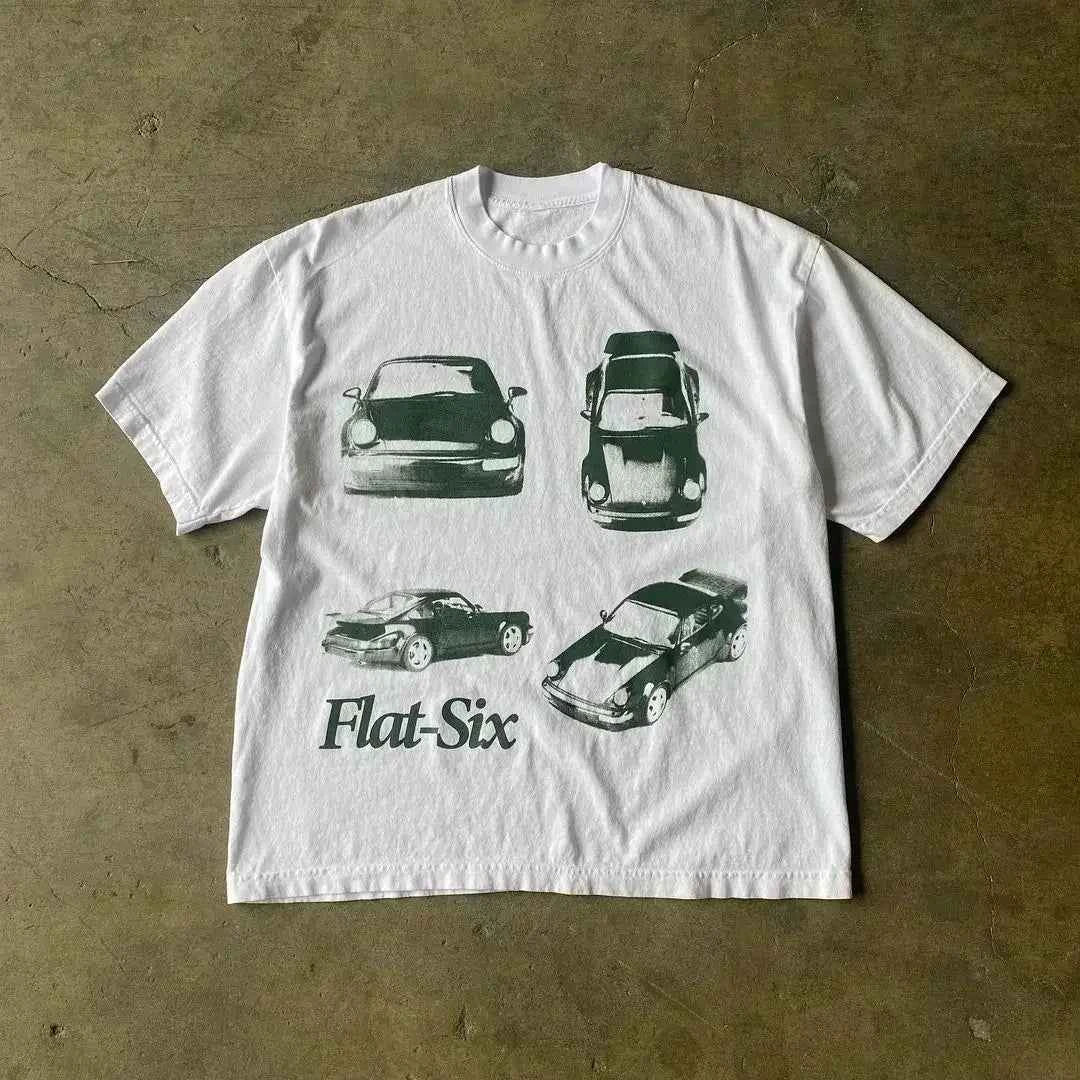 Men Women Fashion T-shirt Streetwear Gothic Harajuku Graphic T-shirts Retro Kawaii Printing Slim Women T-shirts Y2k Style 2000s