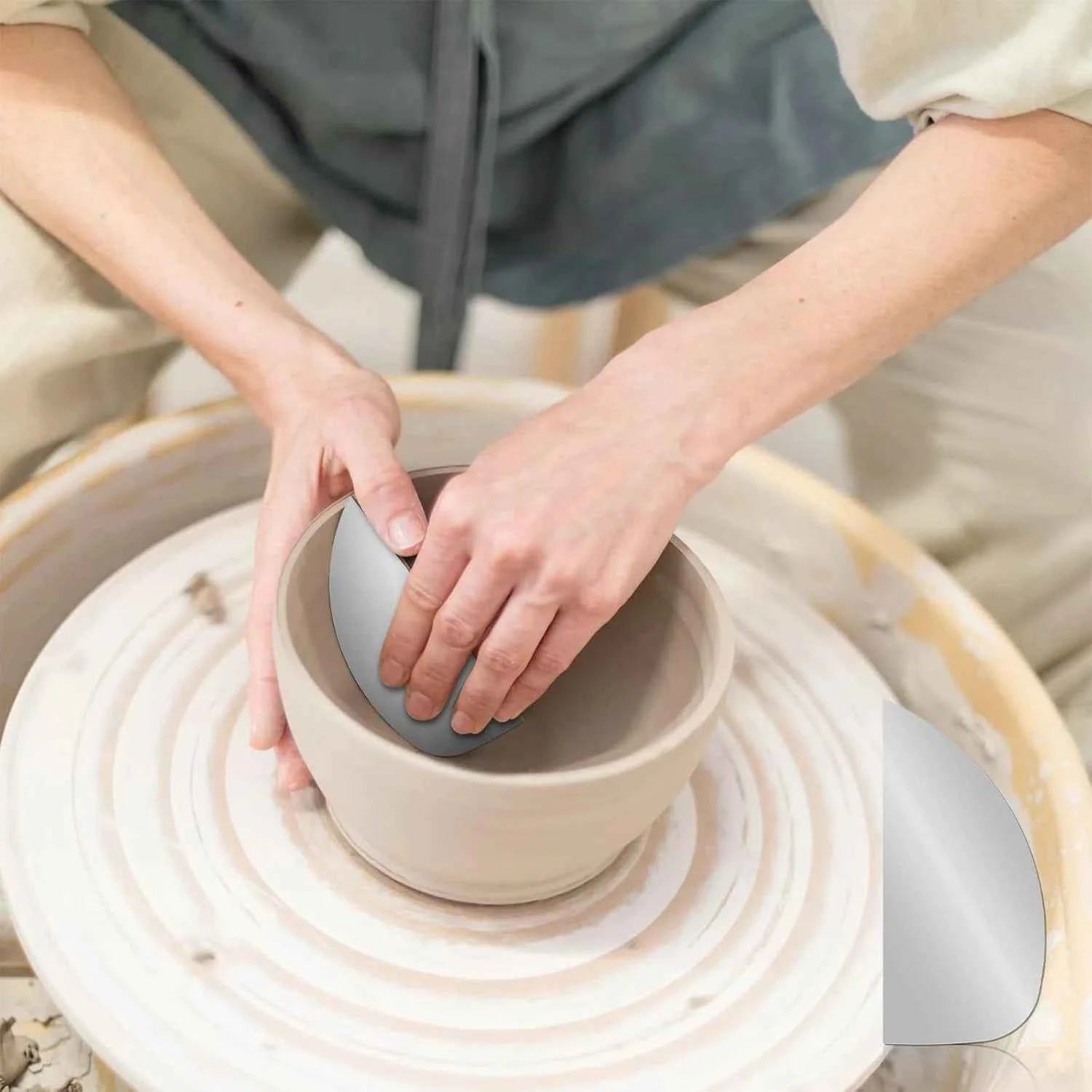 10Pcs Ceramic Repairing Stainless Steel Scraper Oil Sludge Scraper Clay Sculpting Tool Sludge Scraper Teaching Professional Tool