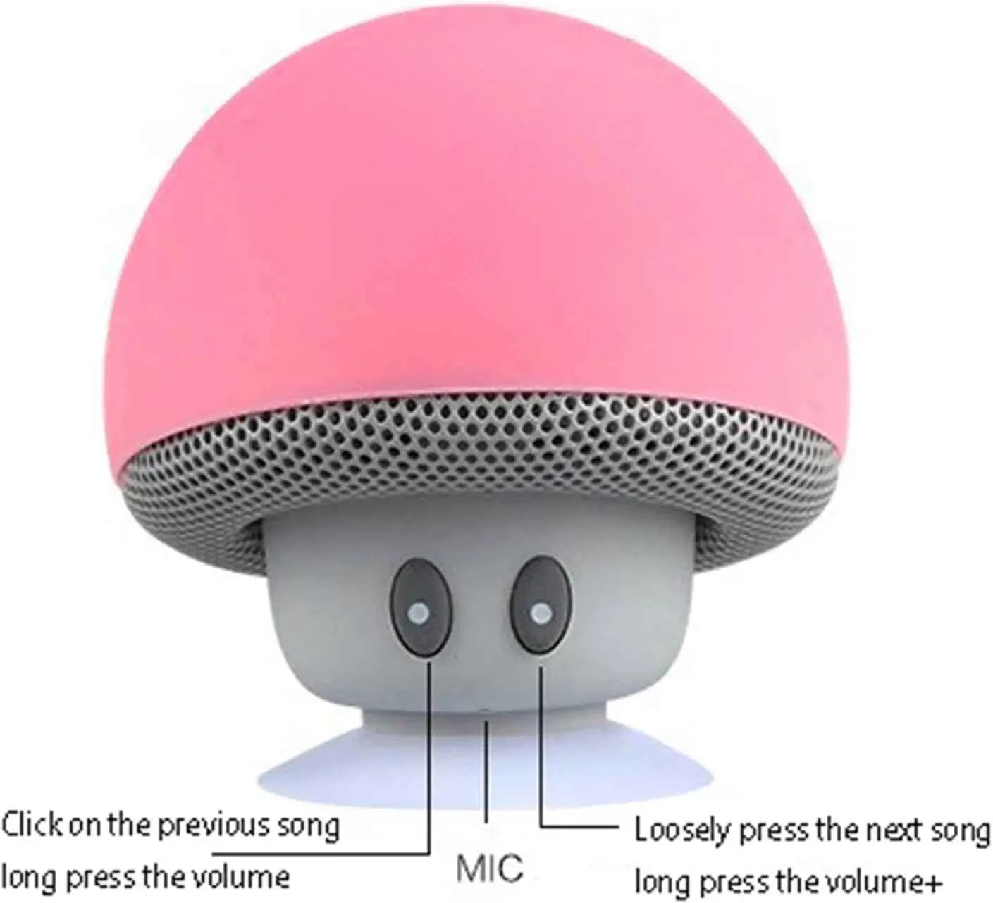 High Quality Wireless Bluetooth Speaker 30ft Wireless Range  Subwoofer With Suction CupSuitable for Cycling Picnic Outdoor