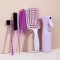 5pcs comb set Relaxing Elastic Massage Comb Hollow Out Hair Brush Scalp Massage Combs Hair Styling Spray bottle Hair Salon Tools