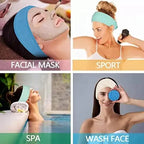Adjustable Head Band Women Spa Wide Hairband Yoga Bath Shower Makeup Wash Face Cosmetic Headband Soft Toweling Hair Accessories
