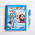 Frozen Disney Kids Puzzle Graffiti Painting Book Mickey Mouse Cars Sofia Princes Cartoon DIY Magic Watercolor Painting Gifts