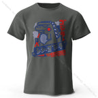 Harajuku Kawaii Animal Printed 100% Cotton T-Shirt, Lightweight Round Neck Short Sleeve Tee, Unisex Casual Wear