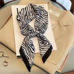 Luxury Chain Print Small Square Scarf Simulated Silk Thin Neck Scarf Fashion Sunscreen Headscarf For Women 70x70cm