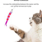 Elastic String Cat Teaser Wand with Faux Fur Bug