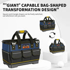 AIRAJ Multifunctional Tool Bags 1680D Oxford Cloth Electrician Bags Waterproof and Wear-Resistant High Capacity Storage Bags