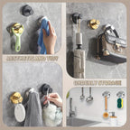 Vacuum Suction Cup Hooks Punch Free Bath Sucker Hook Wall Hook Hanger Glass Kitchen Bathroom Hooks for Towel Handbag