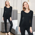 1 Set Warm Thermal Underwear Sexy Ladies Intimates Long Johns Women Shaped Sets Female Middle Collar Thermal Shaping Clothes