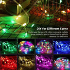 Smart LED String Bluetooth APP Control RGBIC Fairy Lights Waterproof USB Music Dream Color Light Party Room Decoration