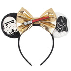 Nieuwste Mickey Mouse Oren Hoofdband Kid Adult Festival Party Pailletten Strik Haarband Vrouwen Baby Girl Party Haar Accessories