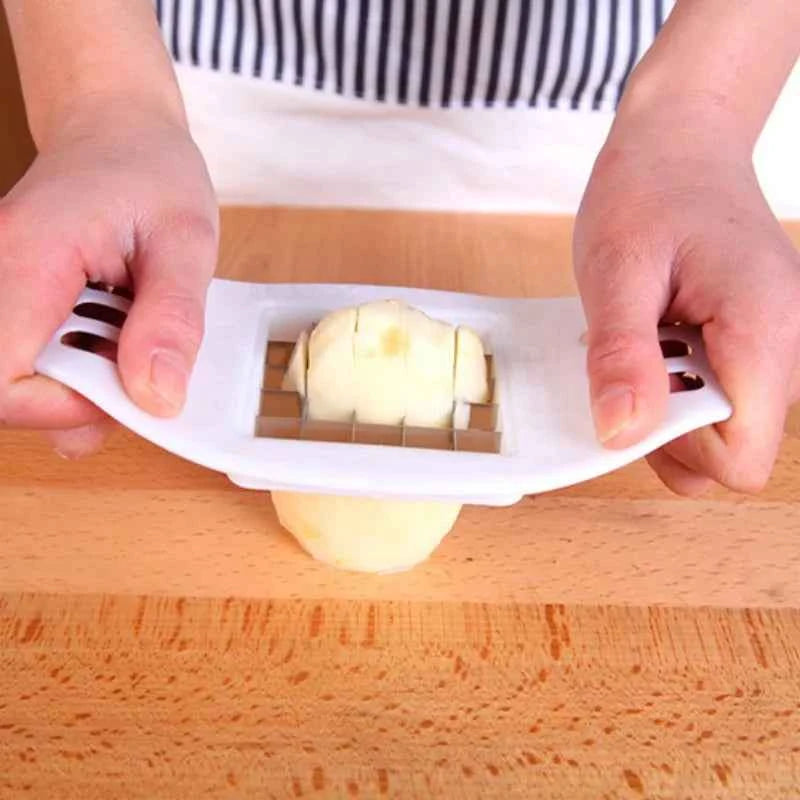Stainless Steel Vegetable Potato Slicer Cutter Chopper Chips Making Tool Potato Cutting Fries Tool Kitchen Accessories Gadgets