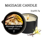 Massage Oil Candle, for Stress Relief and Skin Moisturizing, Scented Candles Aromatherapy SM Product Spa Essentials, Luxury Cand