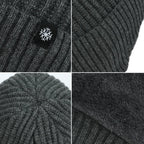 Outdoor Men’s Winter Knitted Bomber Hat – Plush Lined Peaked Cap with Earmuffs | Warm Faux Fur Cycling Hat for Cold Weather Protection