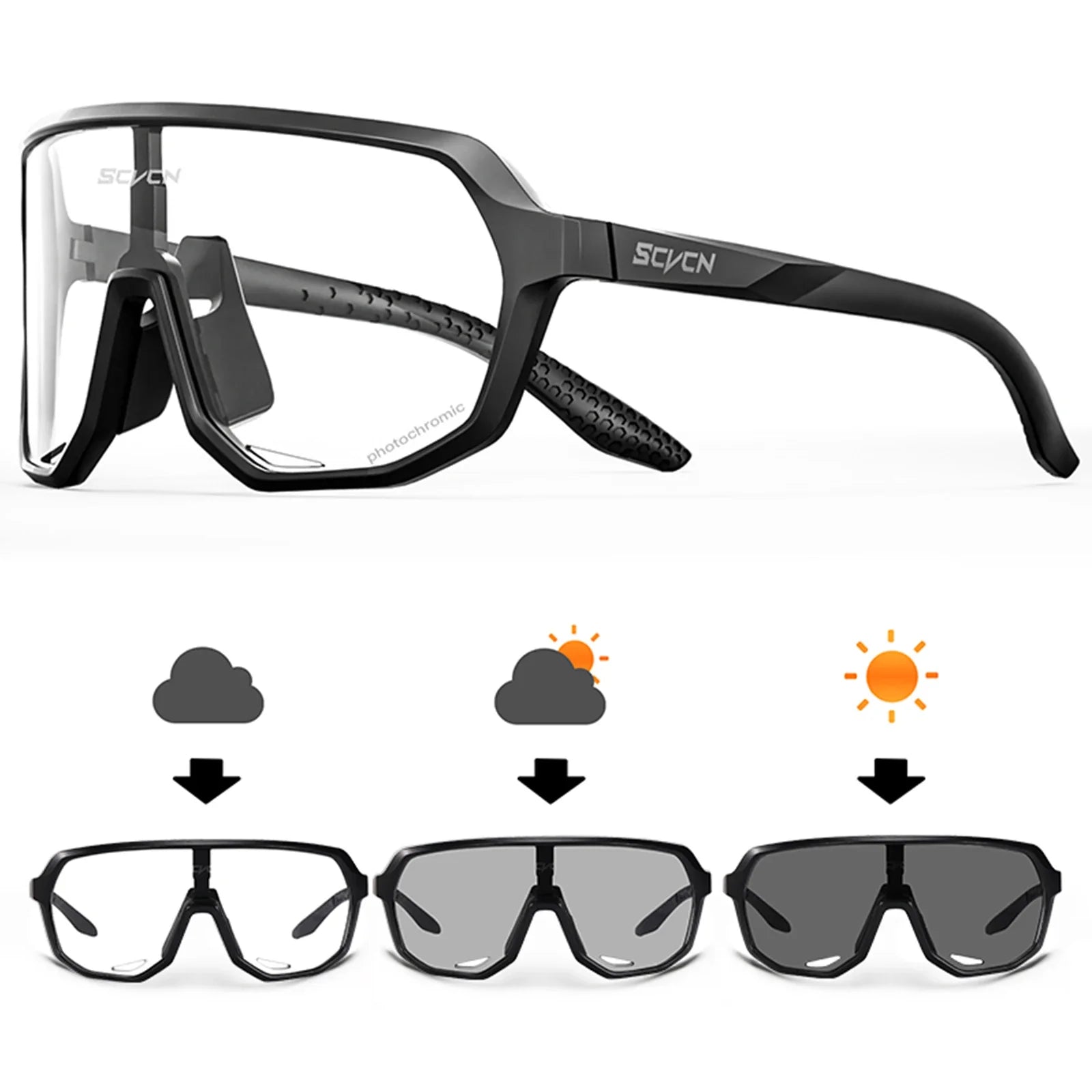 SCVCN UV400 Sports Cycling Sunglasses for Men & Women