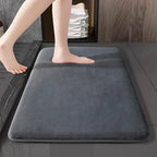 Super Absorbent Coral Velvet Bathroom Mat – Non-Slip Door & Floor Mat