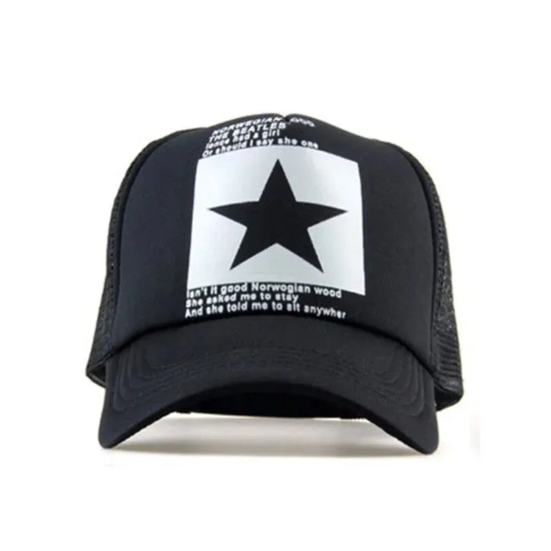 Breathable Mesh Snapback Baseball Cap for Casual Outdoor Style