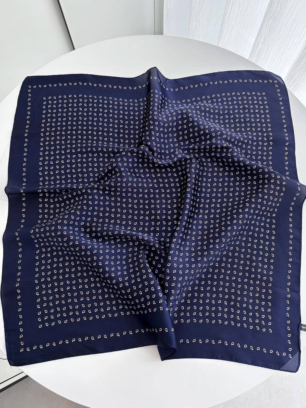 Women's Square Scarf Soft Satin Floral Print Wrap Foulard Neckerchief Bandannas Hair Skinny Tie Hijab Shawls