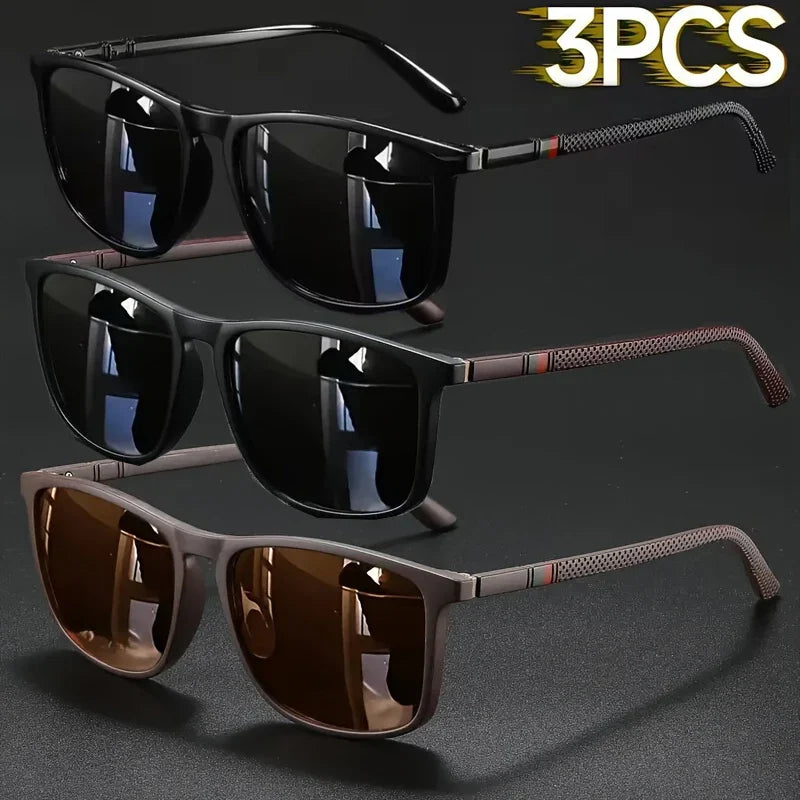 Luxury Vintage Square Polarized UV400 Sunglasses for Men & Women