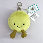 Golf Ball Plush Keychain, Grape Keychain, Jellyfish Plush toy, Hippopotamus, And Plush Elephant JC Bag Keychain