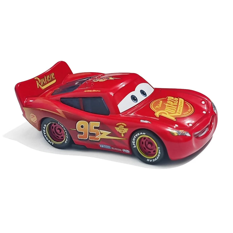 Pixar Cars Electroplated Pink 95 Lightning McQueen 1/55 Metal Die Casting Model Car Alloy Material Collectibles Racing Toys