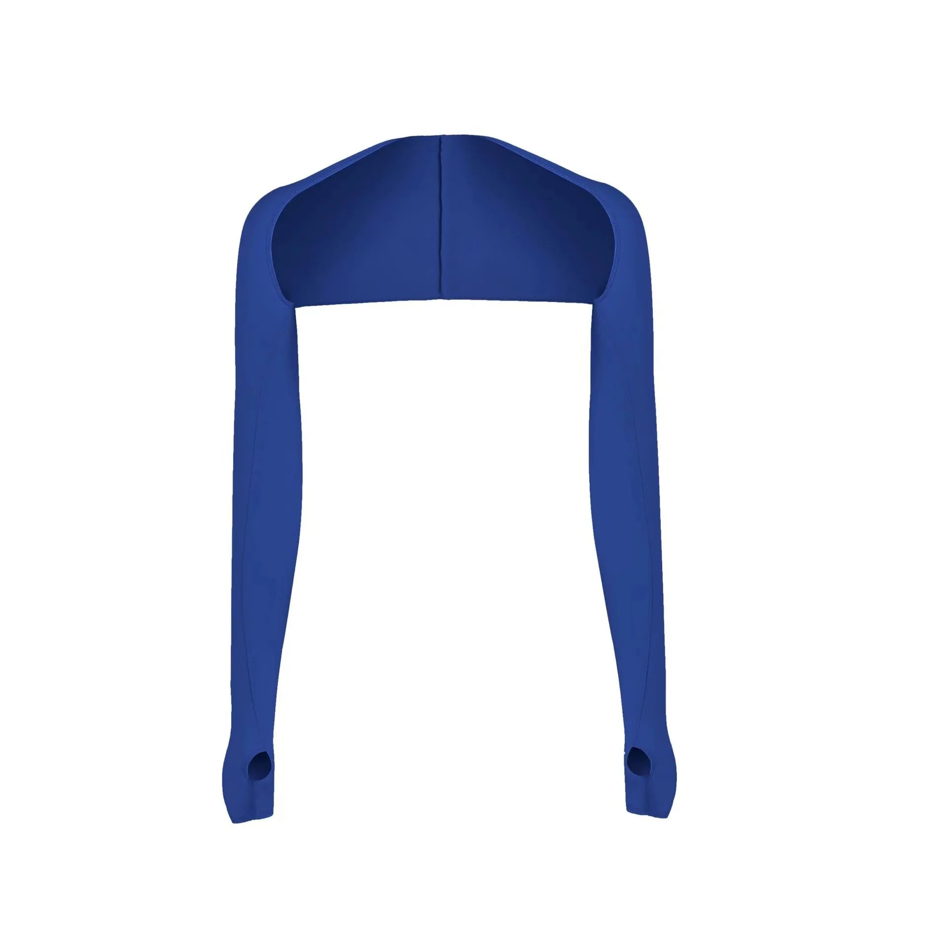 One-piece Ultra-thin Shawl Arm Sleeves Ice Silk Long Gloves Breathable Sun Protection Anti UV Hand Cover Warmer Outdoor Sports