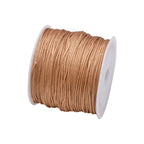 50Yds 0.8mm Crafts Nylon Cord For Jewelry Making Beading Braided Nylon Satin String for Bracelets Rattail Trim Chinese Knot