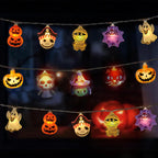1pc Halloween LED Fairy Tale Lights Battery Operated 10/20/30LED Holiday Festival String Lights For Home Party Indoor Decoration