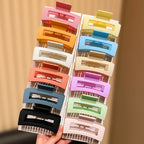 12/6-Pack Solid Color Square Hair Grips Fashionable Everyday Hair Accessories Styling Hairdo Enhancer for Casual Dates Home Use