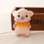 Cute Rabbit Crochet Keychain Handmade Bunny Bag Charm