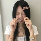 1/4pcs Mustache Hair Clip Polka Dot Y2K Retro Clips Fun Quirky Bangs Side Hairpins Harajuku Style Headwear Accessory Decoration