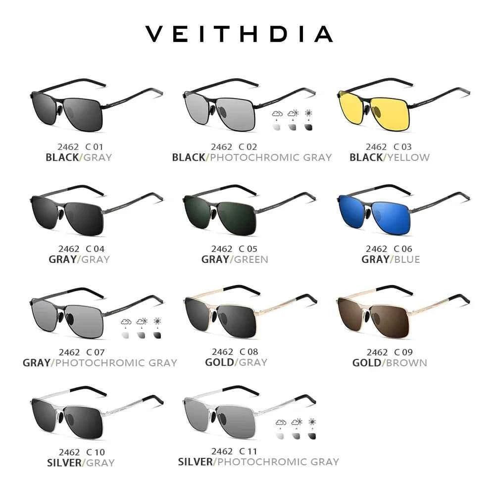VEITHDIA V2462 Polarized UV400 Vintage Sports Sunglasses