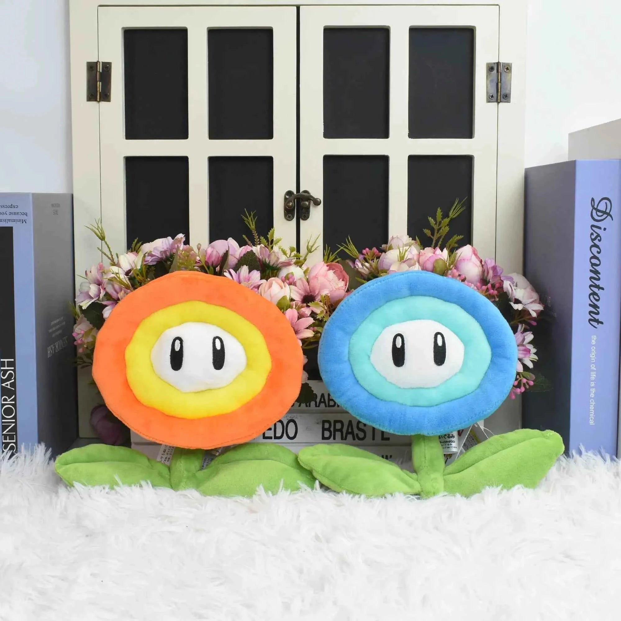 Fire Flower Ice Flower Plush Toys Soft Doll Stulled Toy for Kids Birthday Gifts Collection Decor 8 Inch