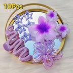 3Pcs/18Pcs Egg Flower Hair Clips Gradient Candy Color Flowers Suitable for Daily Backcombed Ponytail Shark Clip Hair Accessories