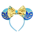 Mouse Ears Headband Cartoon Sequin Bows Headband Birthday Party Christmas Halloween Princess Cosplay Costume For Women Adult