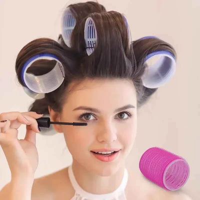 Hair Rollers Self Grip Hook Hair Curlers Heatless Roller Salon Dressing Curlers Jumbo Size Sticky Hair Styling Tools