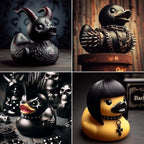 Goth Duck Decor – Whimsical Punk Gothic Collectible