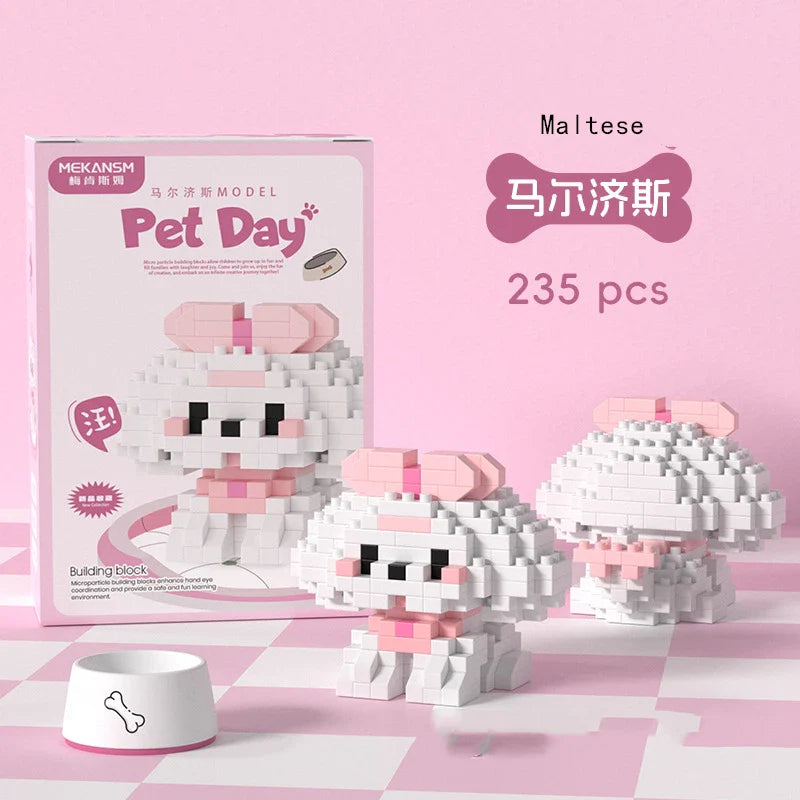 Mini Pet Animal Building Blocks – 18 Styles DIY Toy Set